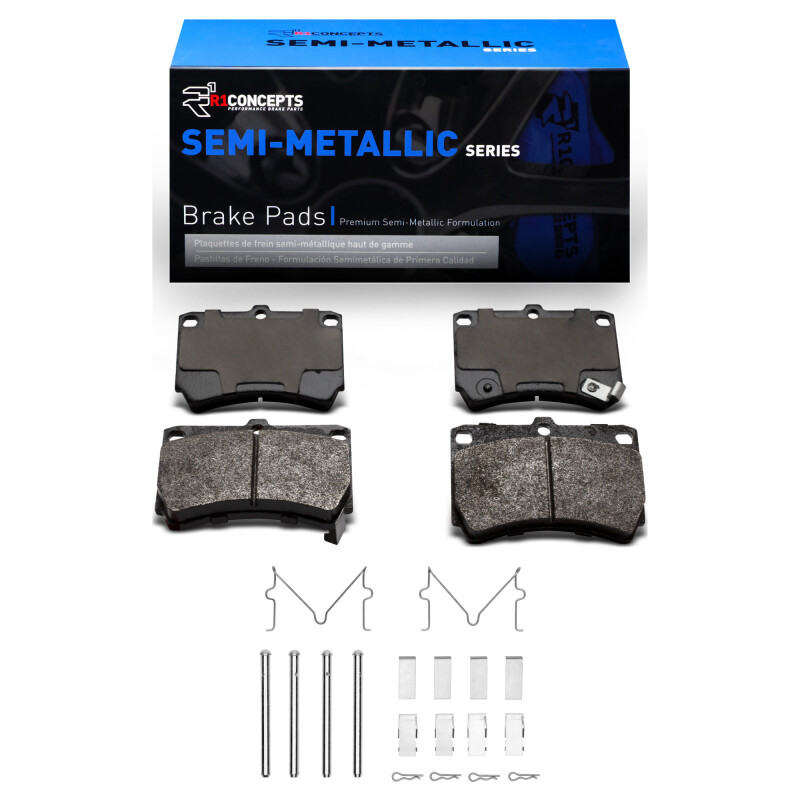 Ford Aspire Brake Pads - Front - R1 Concepts - Semi Met - `90-`02